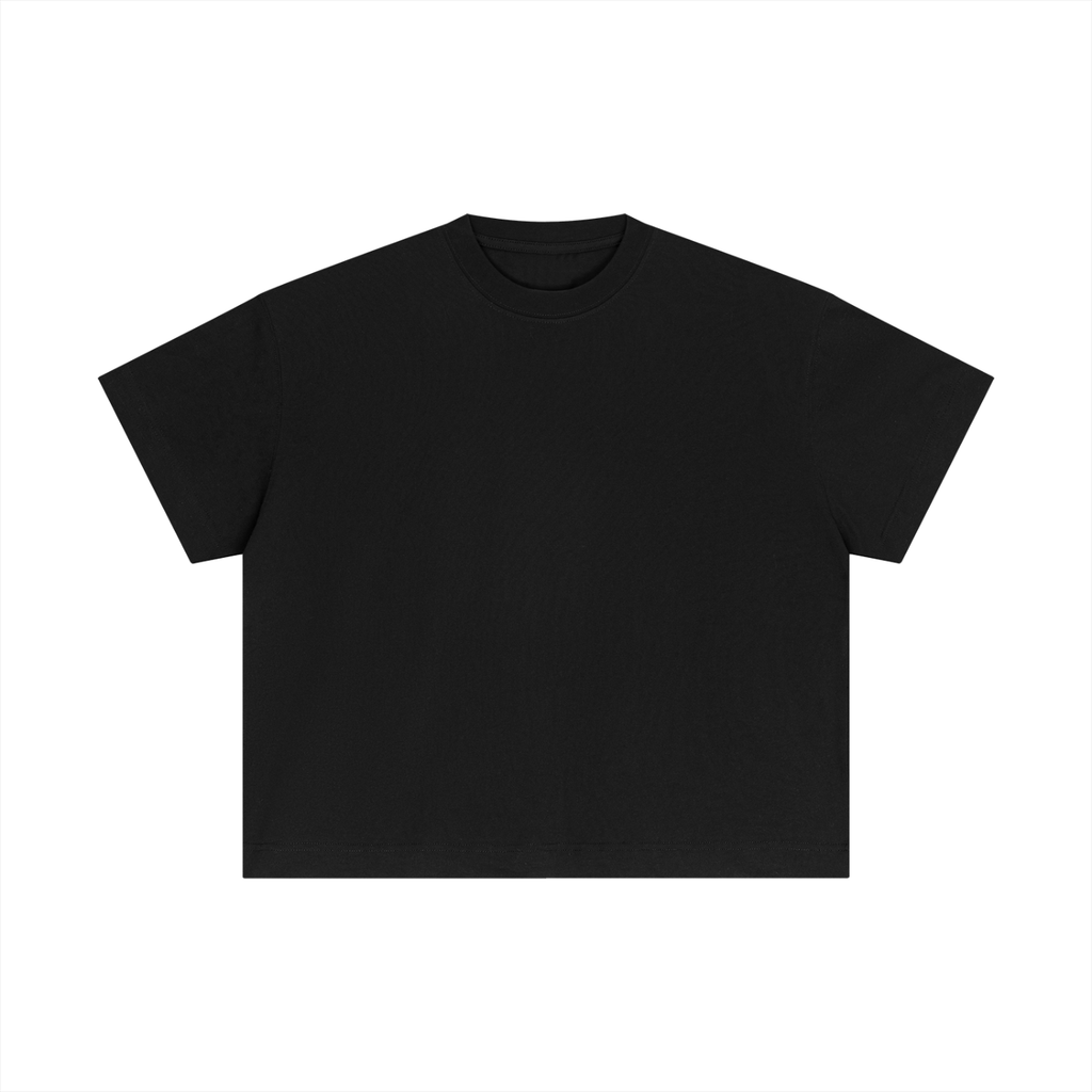 Black Essential Cotton Boxy T-Shirt