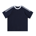 Contrast Crewneck Cotton Tee
