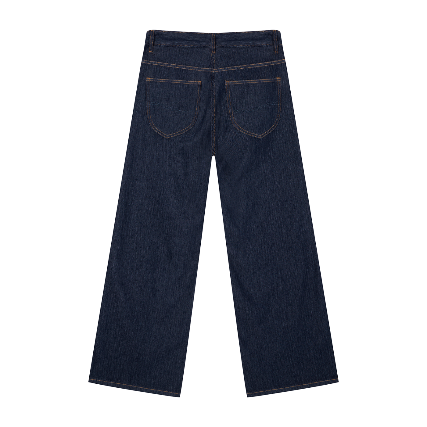 Men's Summer Wide Leg Dark Wash Jeans
