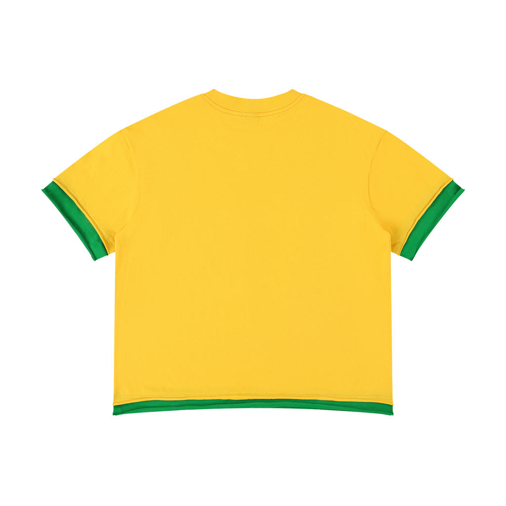 EK Logo Yellow Boxy T-Shirt