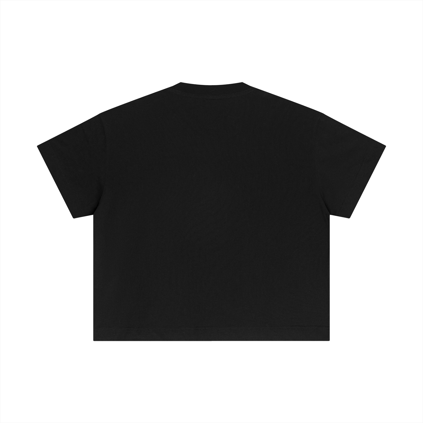 Black Essential Cotton Boxy T-Shirt